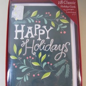 Classic Christmas Holiday Cards 18 ct w/envelopes